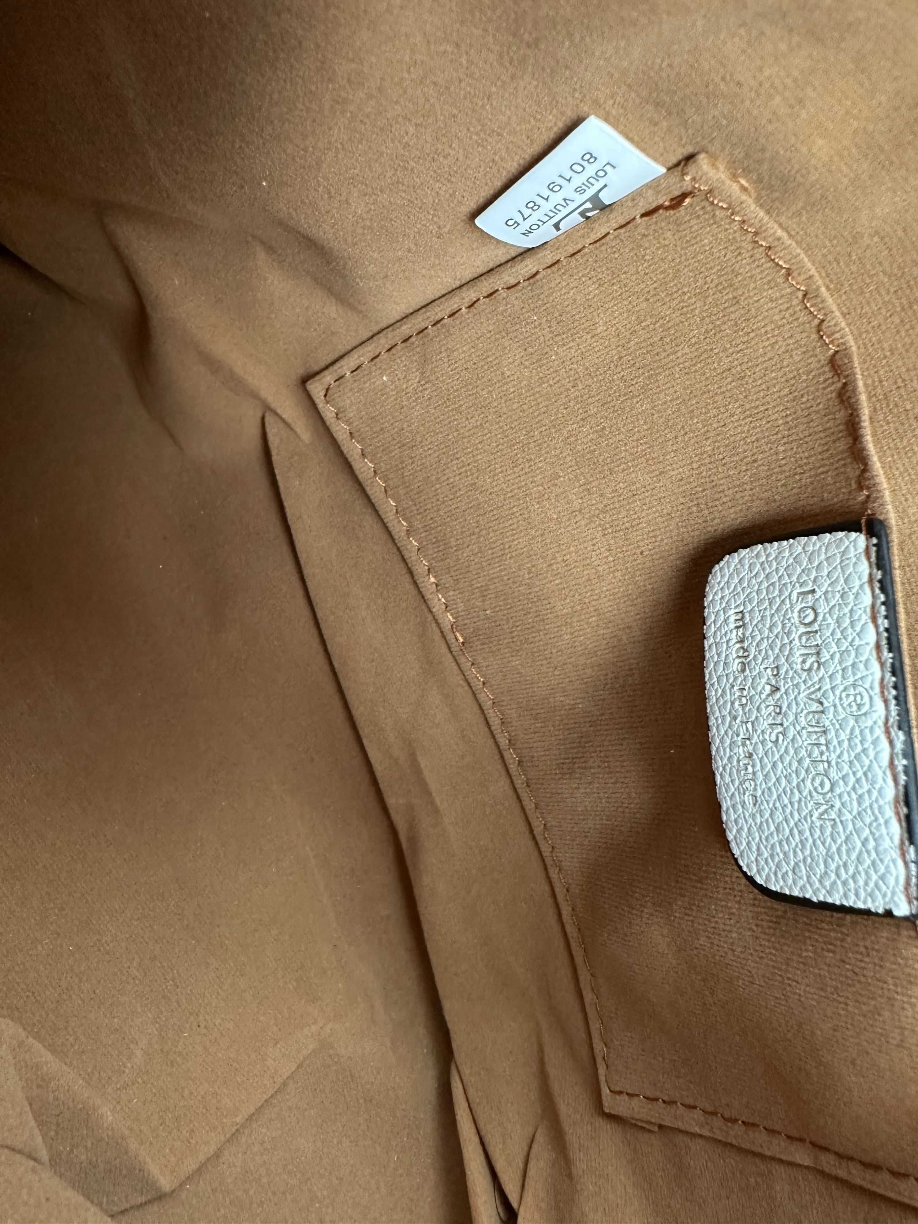 Torba worek Torebka damska Louis Vuitton kuferek nowa logowana biala