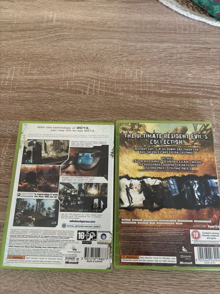 Resident Evil 5 Gold i Ghost Recon Xbox 360