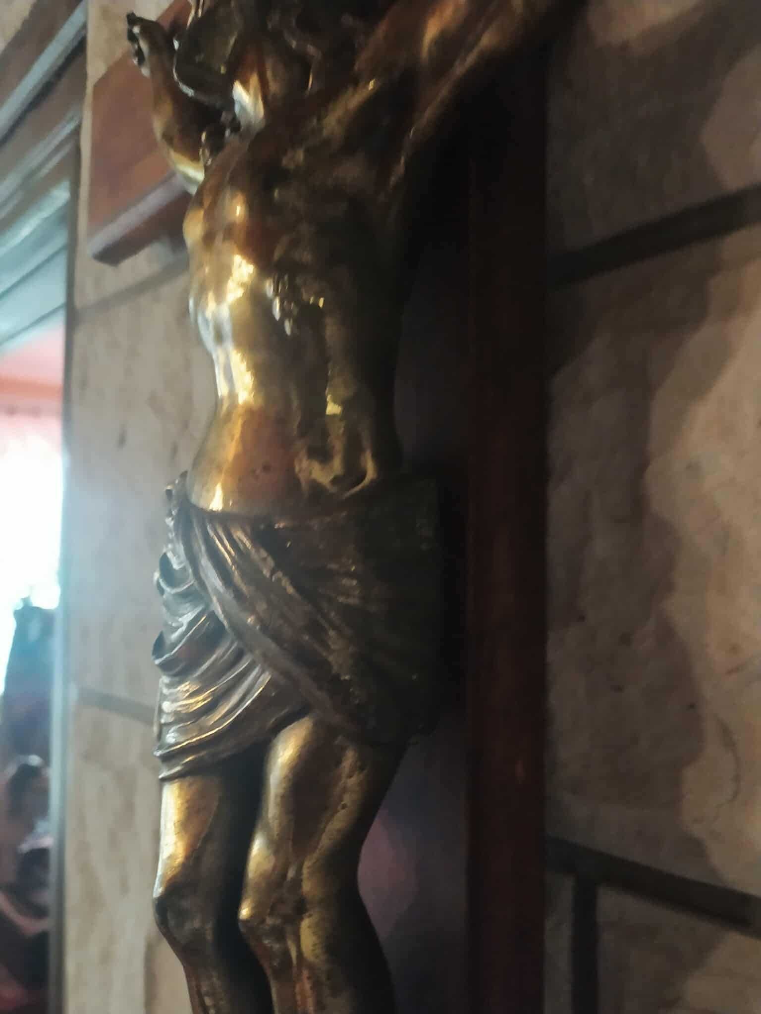 duży krzyż z Chrystusem wys.70 cm XIX w UNIKAT