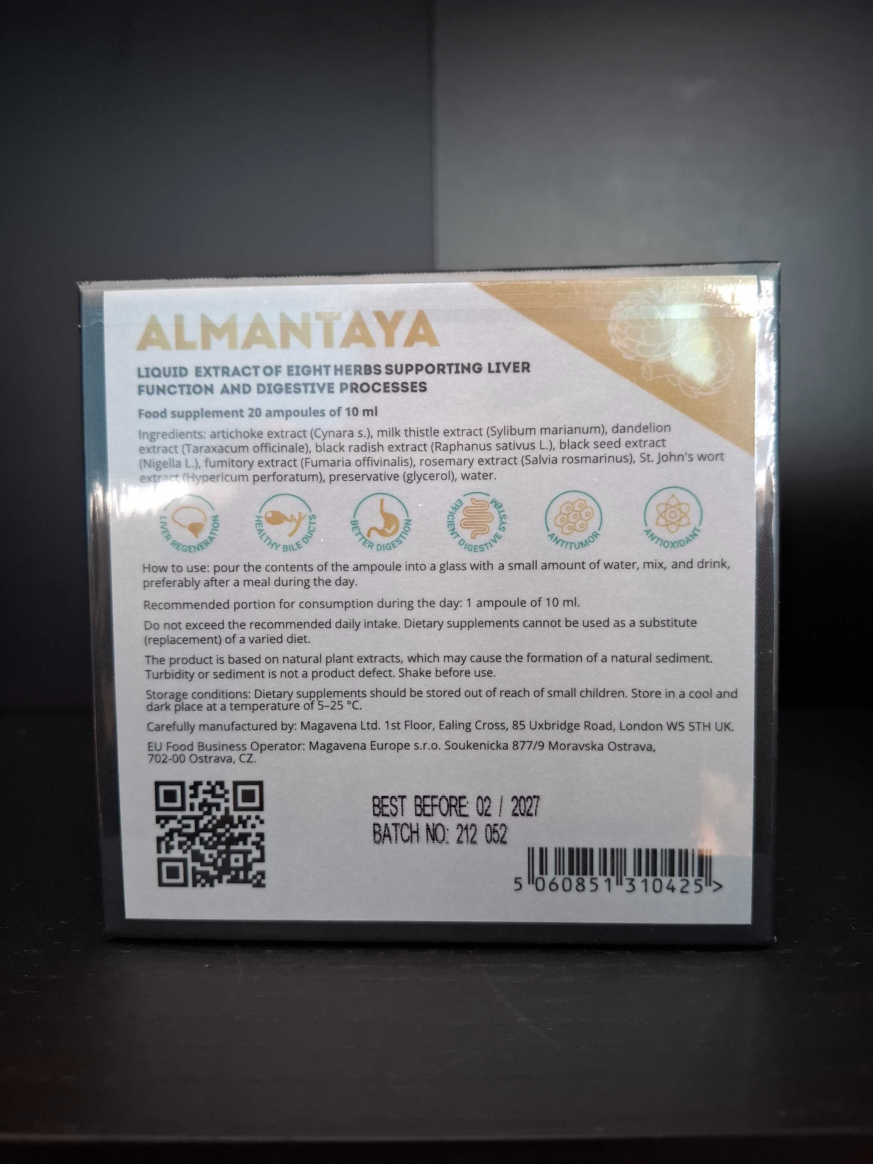 ALMANTAYA - Suplement regenerujący wątrobę