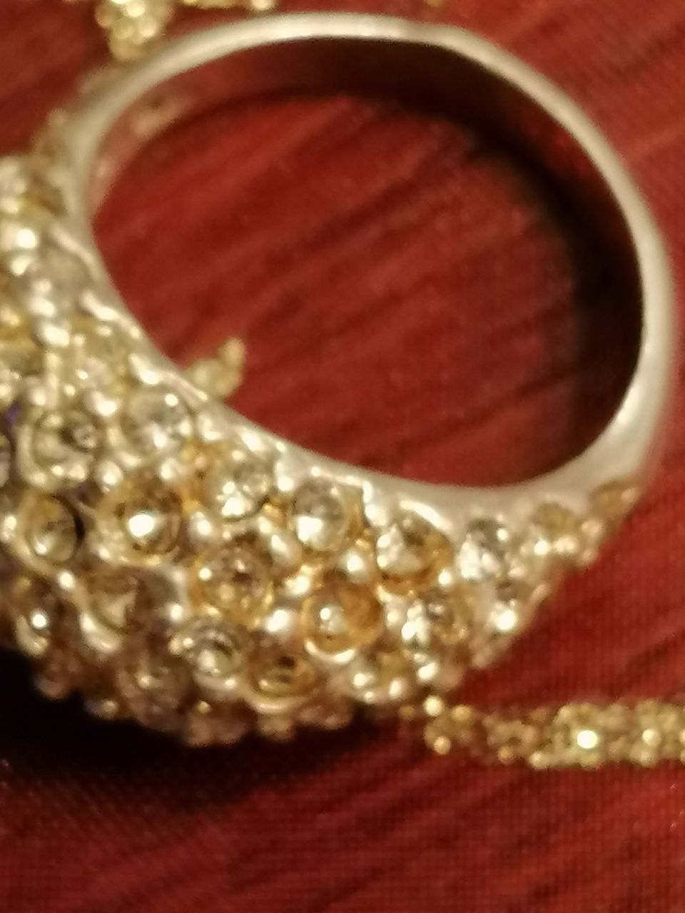 Pierścionek srebro 925( z kryształami)