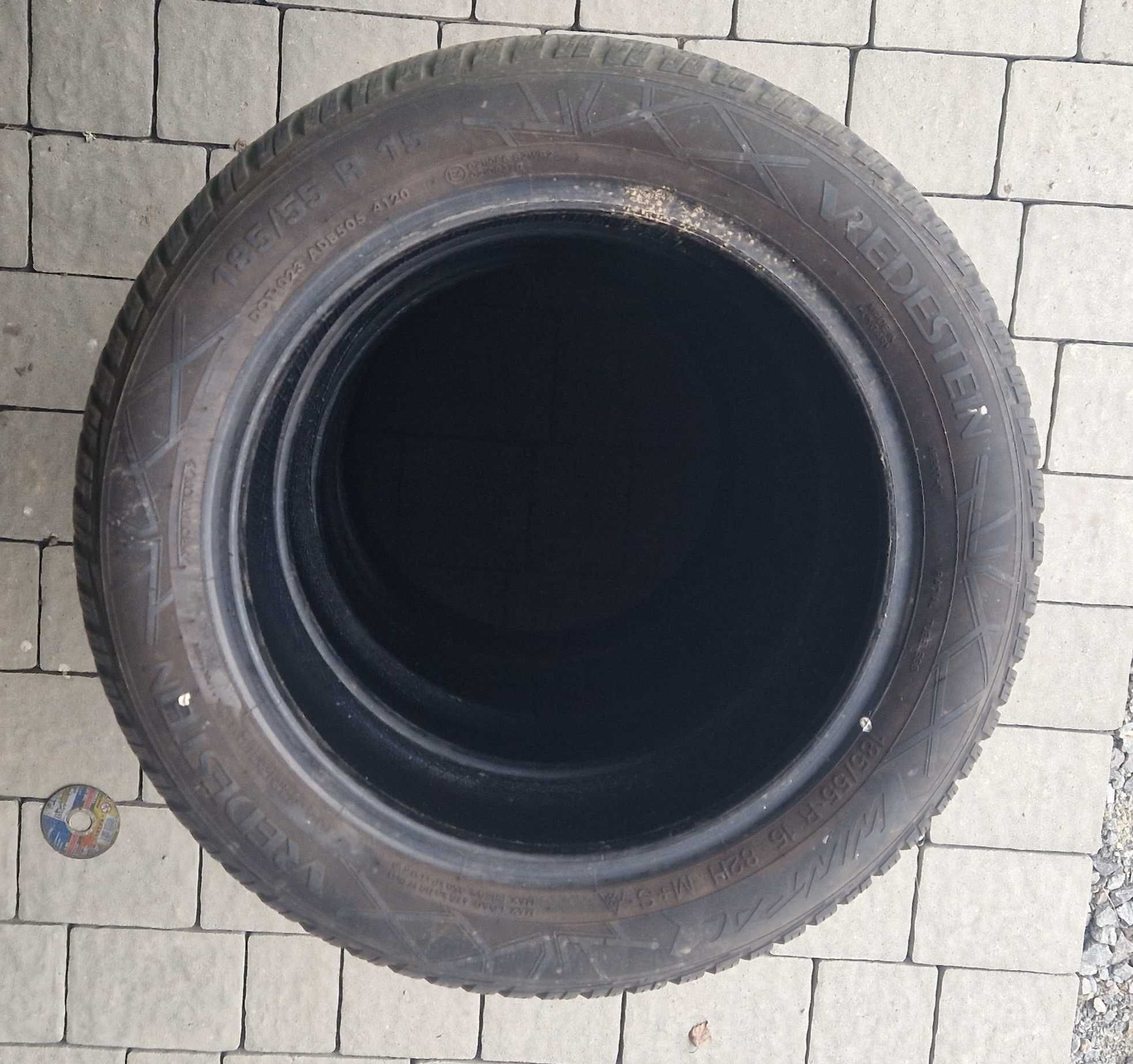 4 opony zimowe 185/55R15 bridgestone vredestein