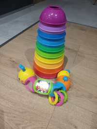 zabawki dla malucha wieża fisher price Grzechotka simba