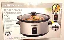 Wolnowar Dunlop Mijoteuse Slowcooker 3,5 l srebrny/szary 240 W
