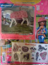 Nowa gazetka Playmobil Pink+figurka+4 tatuaży