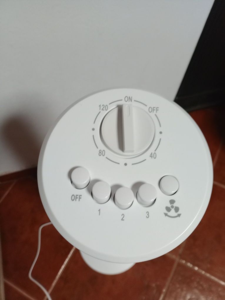 Coluna de ar ventilador