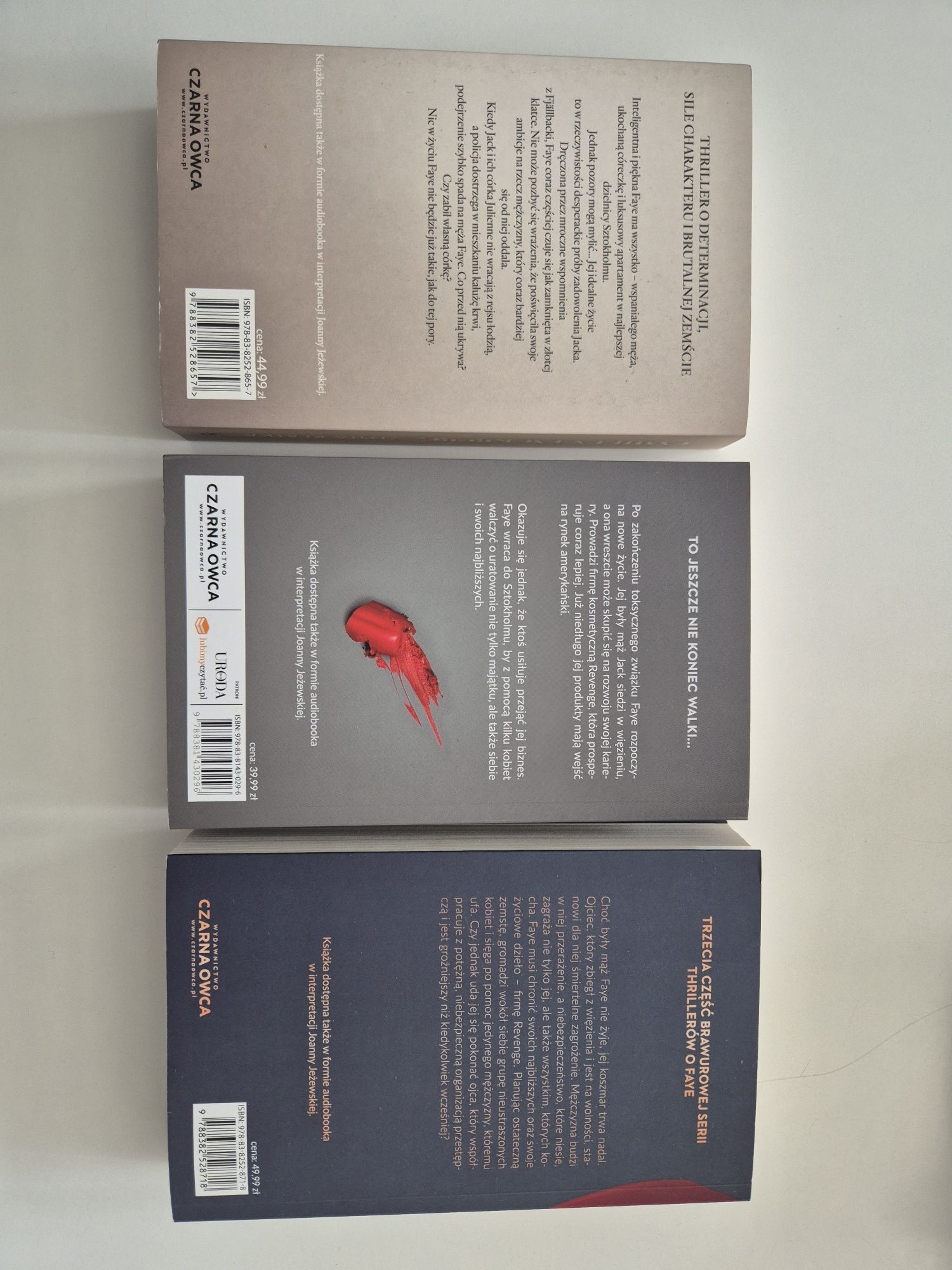 Camilla Lackberg, Pakiet Faye tom 1-3