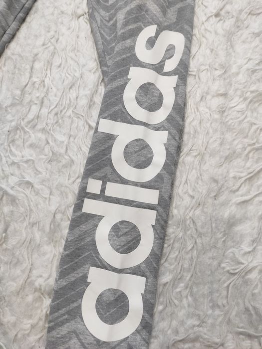 Spodnie dresy legginsy Adidas rozmiar S szare