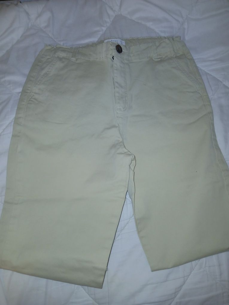 Calça rapaz cor creme