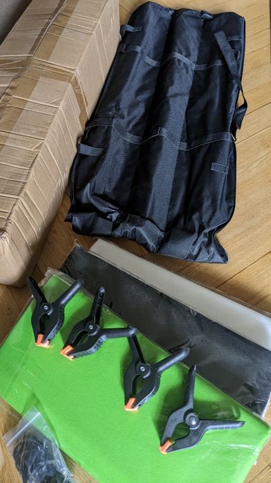 Ворота 2,6×3М та 3 фотофони (зелений,білий,чорний)