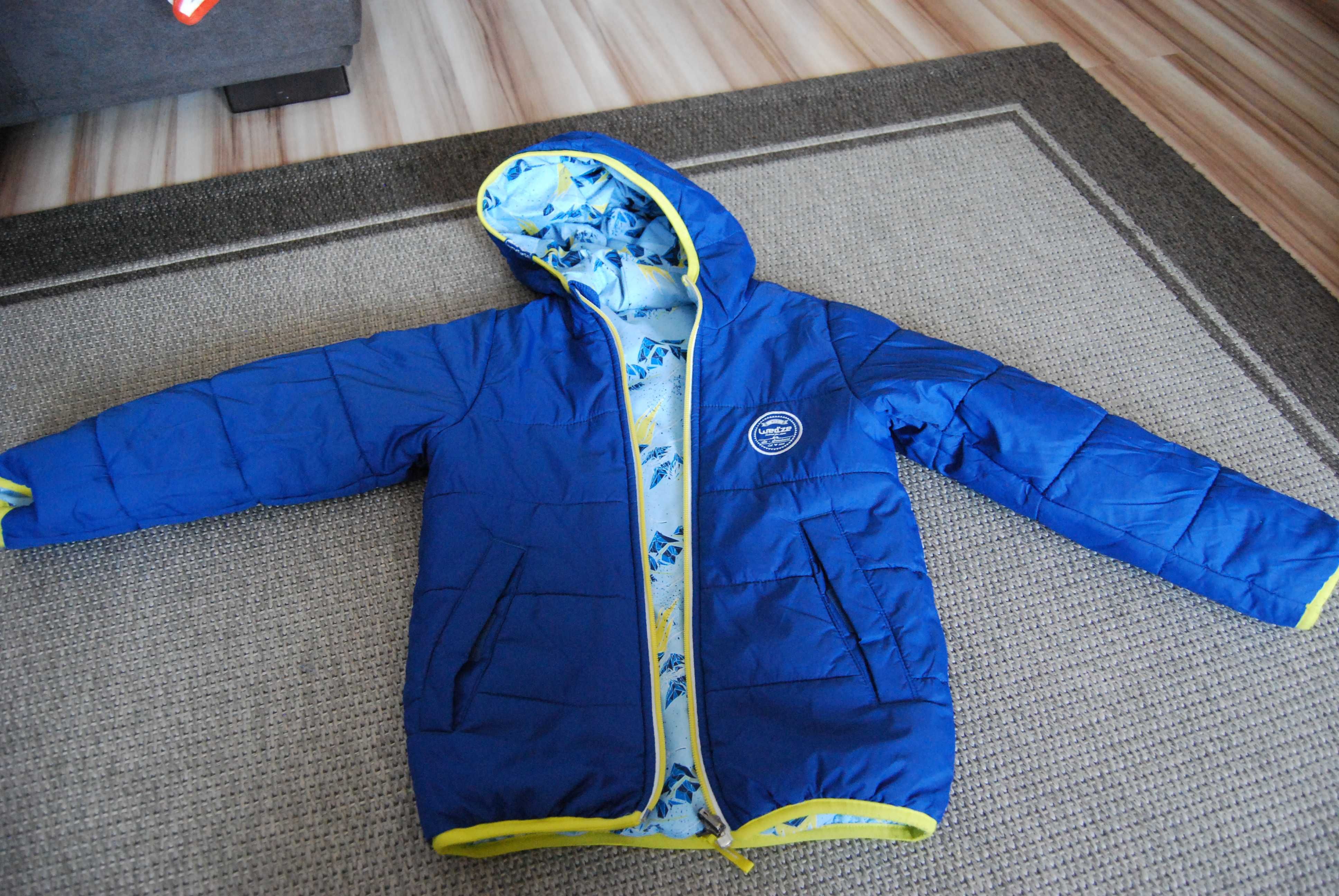 dwustronna zimowa kurtka dla chłopca 6-7 lat - Wed'ze Decathlon