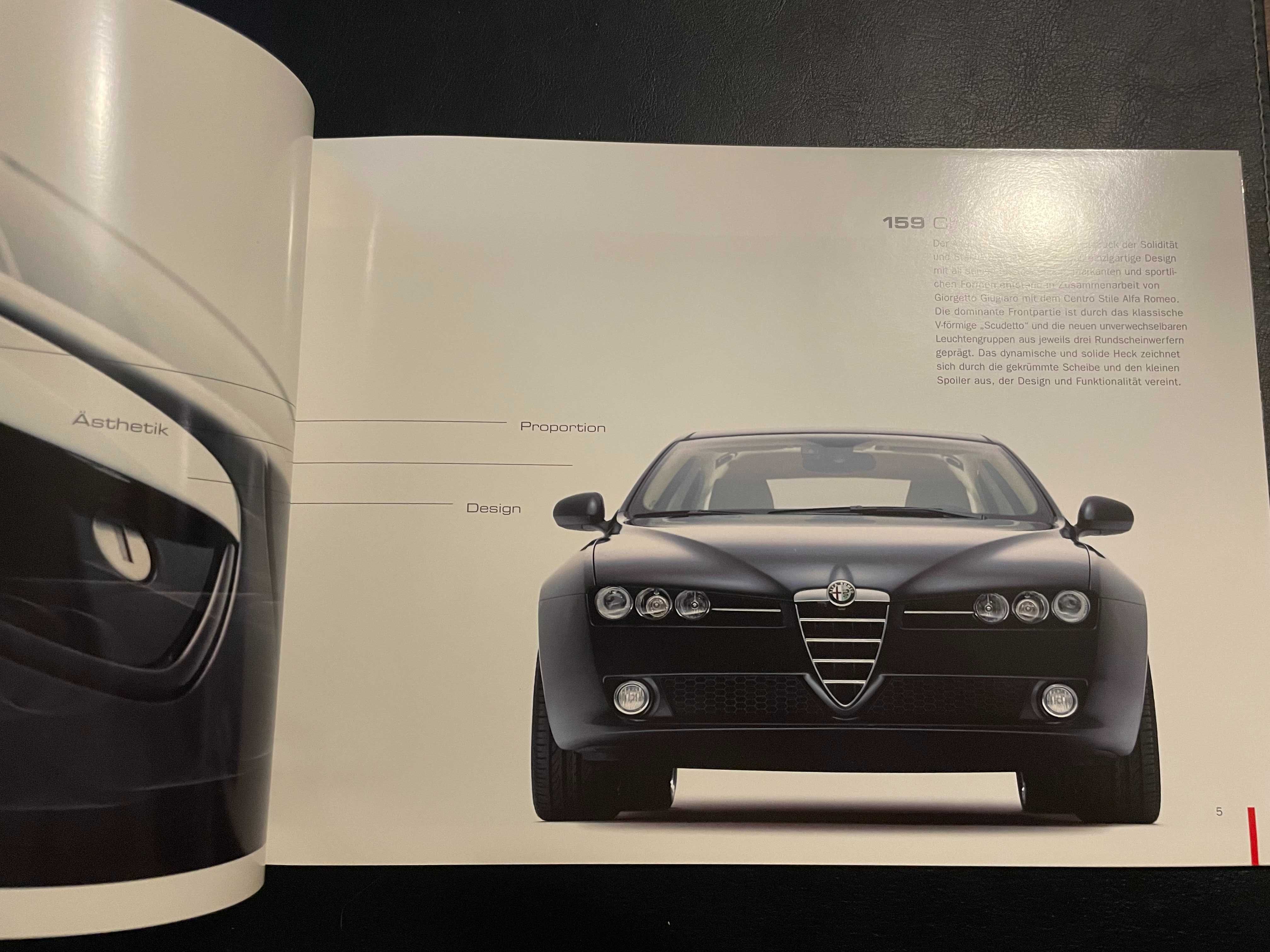 Katalog prospekt Alfa Romeo 159 26 stron 2005 r.