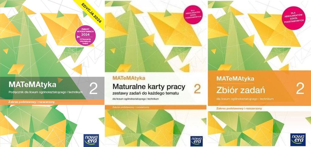 Matematyka 2 Lo Podręcznik + Karty Pracy + Zb. Zadań Zp I Zr Nowa Era