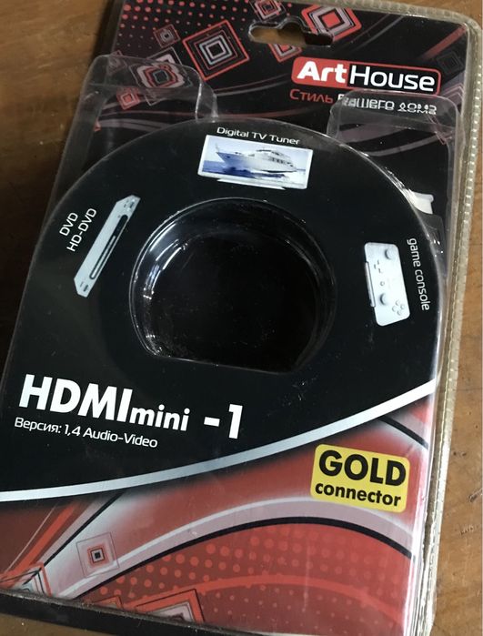 Кабель HDMI-mini-HDMI, "Art House" Новый 2M