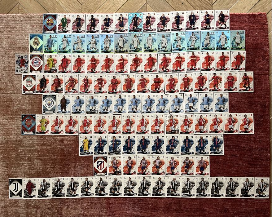 Karty Piłkarskie Match Attax - 124 sztuki