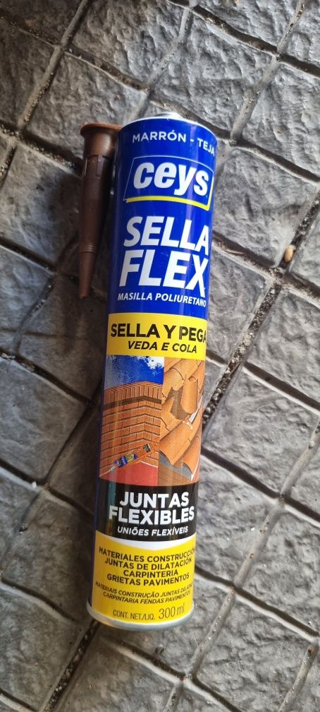 18 tubos de cola e veda para telha, pavimento etc cor telha - Ceys