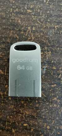 2x Pendrive USB SANDISK + GOODRAM 64GB 3.0 64 GB metalowe FIT MINI