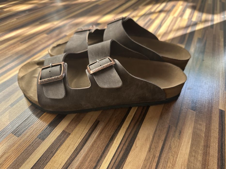 Birkenstock klapki sandały damskie męskie 41 27 cm brązowe