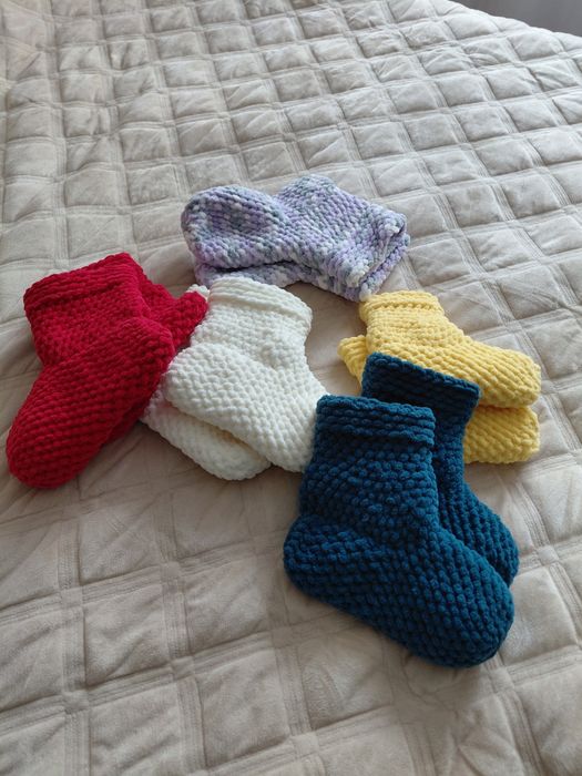В'язані плюшеві шкарпетки