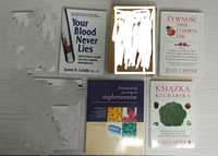 Książki o krwi, suplementach, i zdrowiu