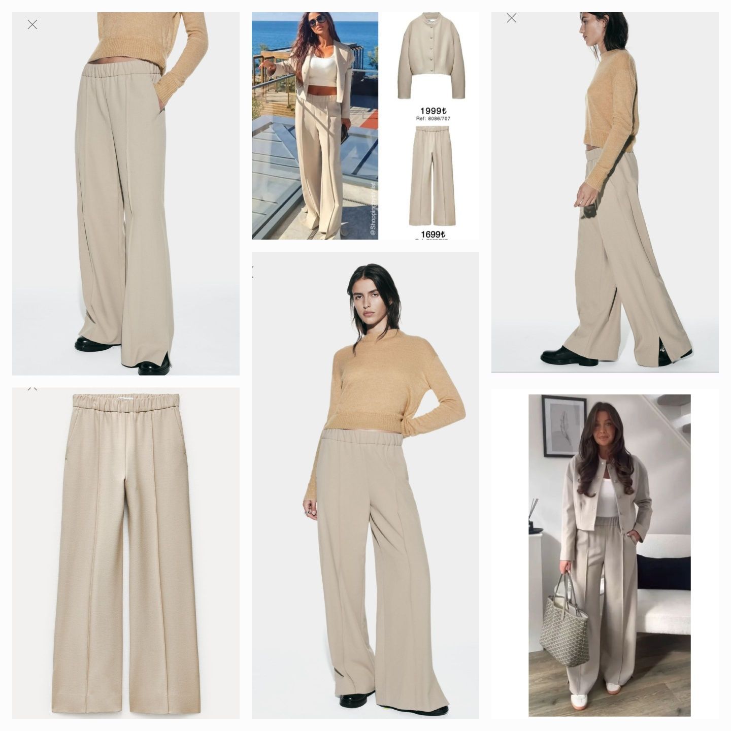 Трендові  ефектні штани pyjama-style ZW COLLECTION  Zara