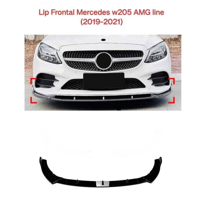 Lip Lábio Frontal Mercedes w205 AMG line