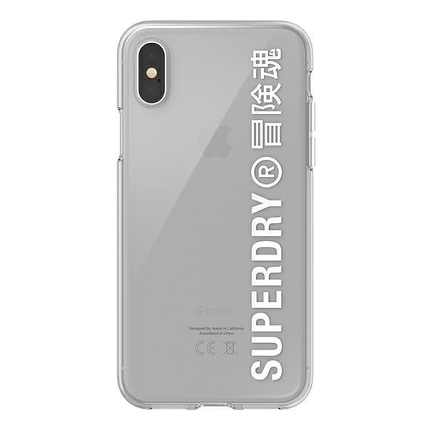 Superdry Snap Iphone X/Xs Clear Case Biały/White 41576