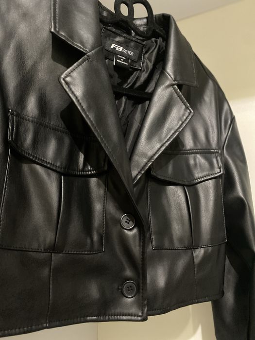 Укорочений шкіряний піджак NewYorker