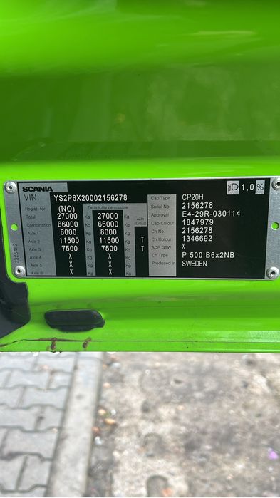 Scania P500/2019/winda/oś skrętna/dmc26t/podgrzewany box/480tys/