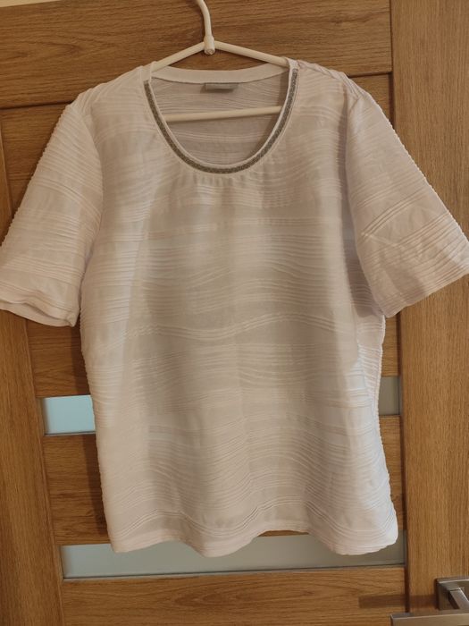 Biała bluzka elegancka L/XL
