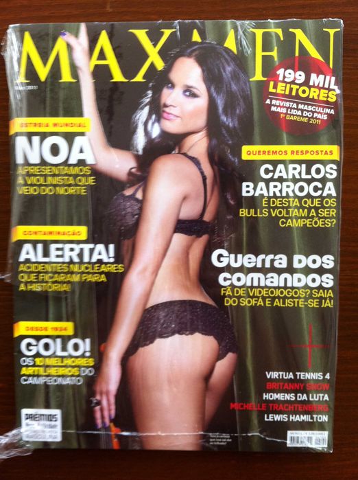 Última edição da Revista Maxmen, com Noa na capa. Maio de 2011