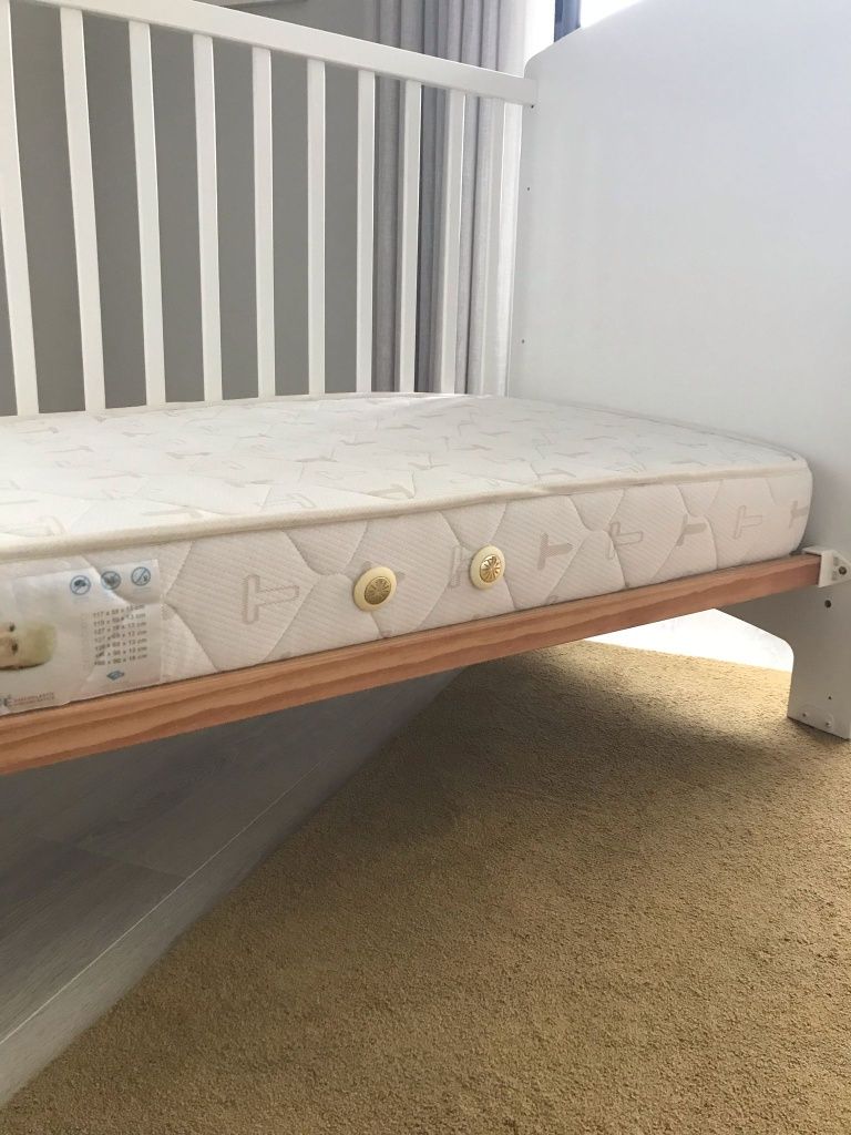 Berço cama bebê com colchão