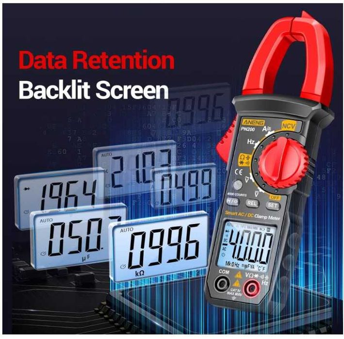 Miernik cęgowy ANENG PN200 + akcesoria