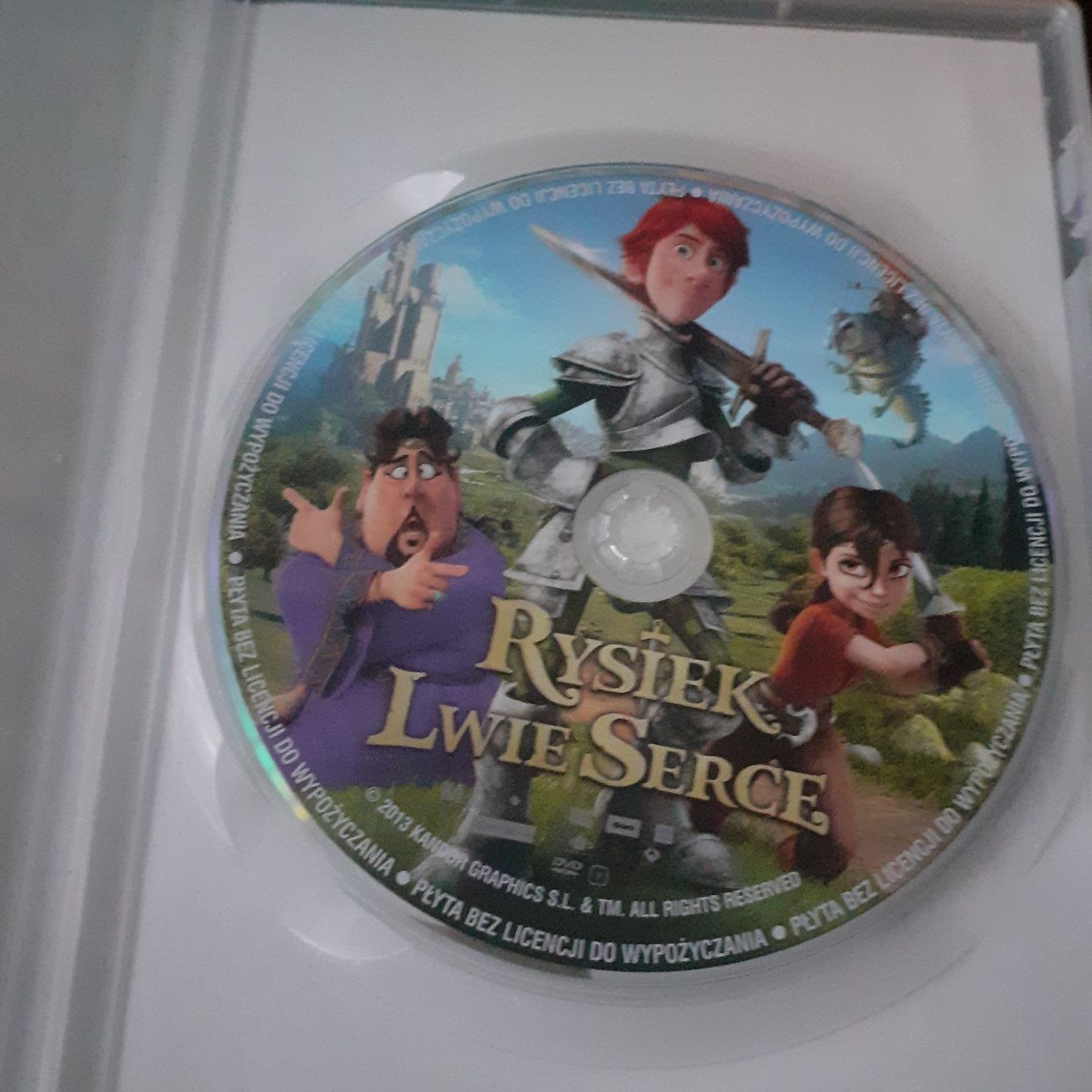Bajka dla dzieci film dvd Rysiek Lwie Serce