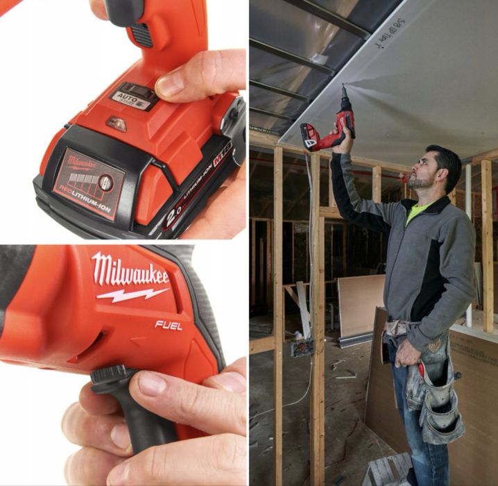 Milwaukee M18 FSG + CA55 – wkrętarka do karton gipsu, zadbana Polecam