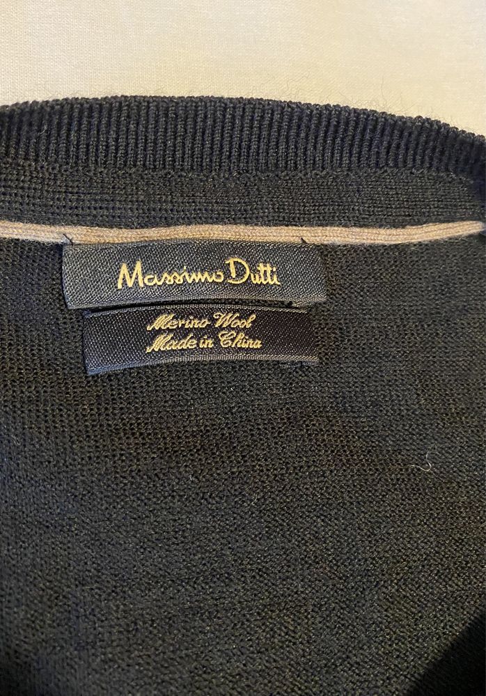 Sweater preta Massimo Dutti