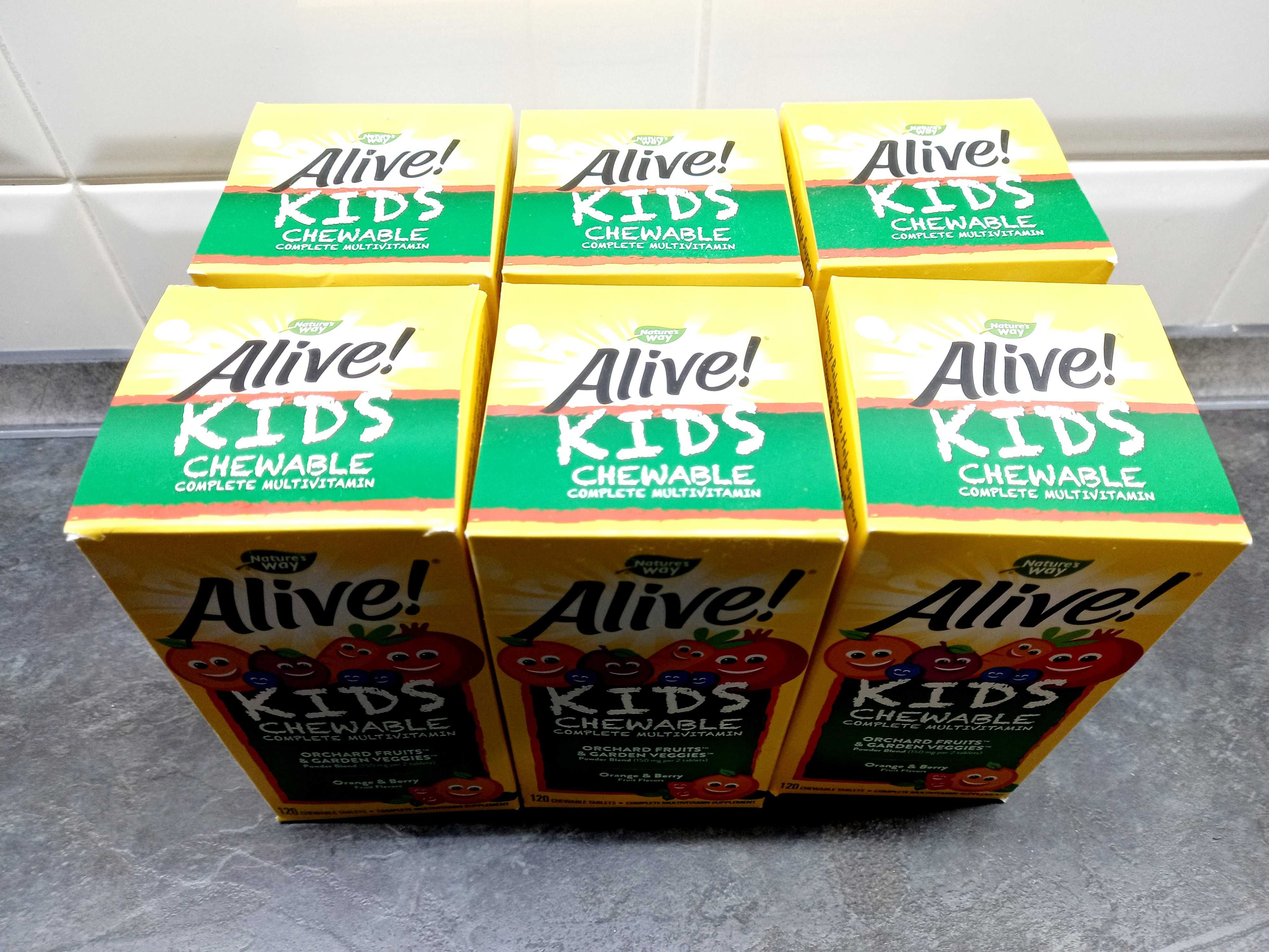 Natures Way, Alive! Childrens multi (120 жев.таб.), детские витамины