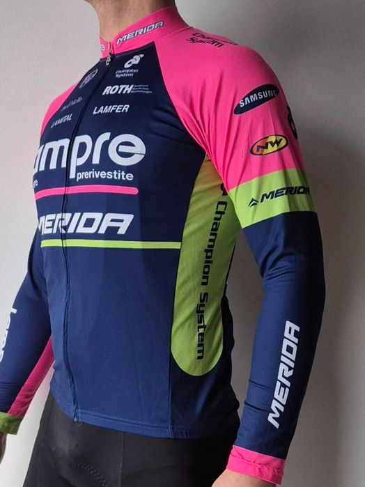 Merida Lampre - bluza rowerowa z długim rękawem i kieszeniami.