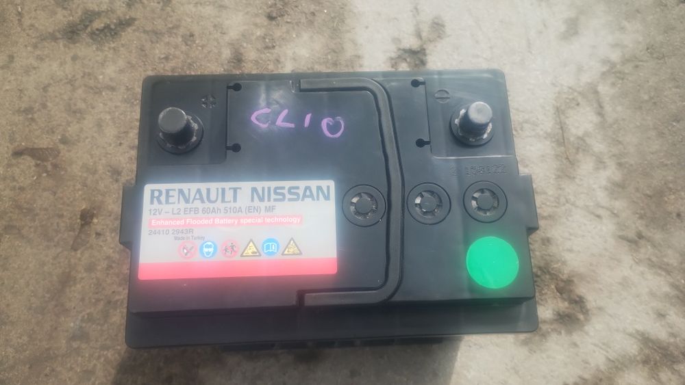 Akumulator renault nissan dacia 12v 60Ah 510A oryginalny start stop