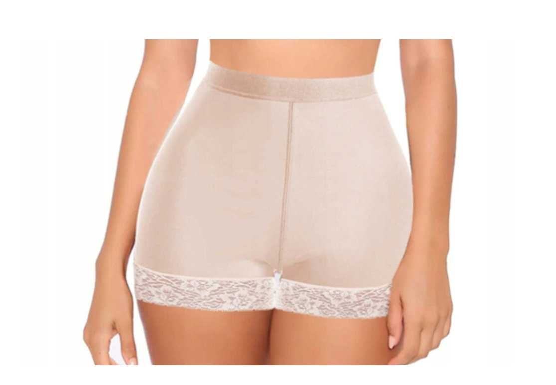 Figi Majtki modelujące i powiększające pośladki BEŻOWE r. 3XL