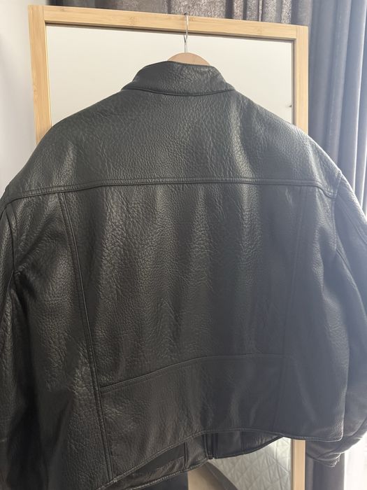 Байкерська куртка зі штучної шкіри , розмір l