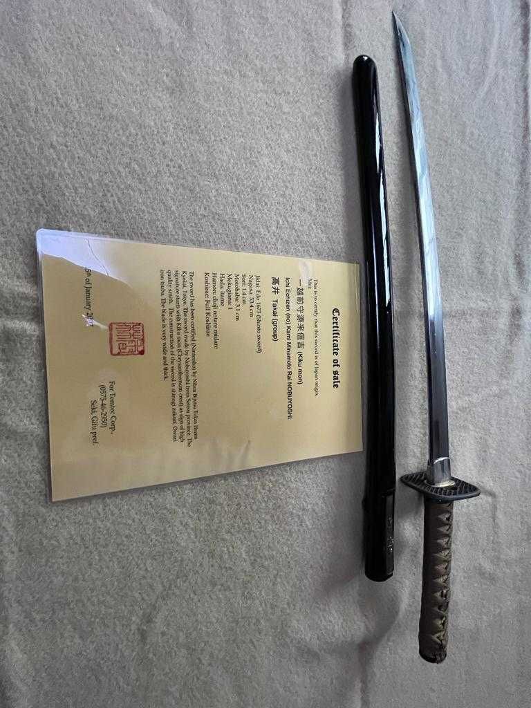 Miecz wakizashi-orginalny japoński