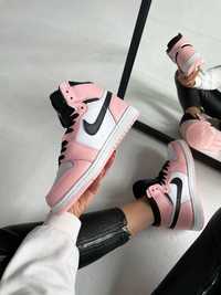 Nike Air Jordan 1 Retro (розовые с белым)