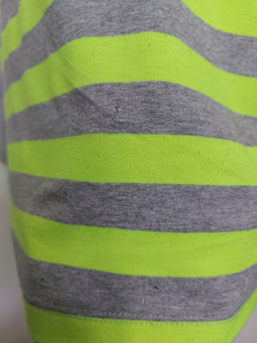 Bluzka damska paski neonowy żólty kolor rozmiar Uniwersalny Oversize