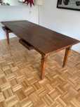 Mesa Rústica de Madeira Maciça 220x90
