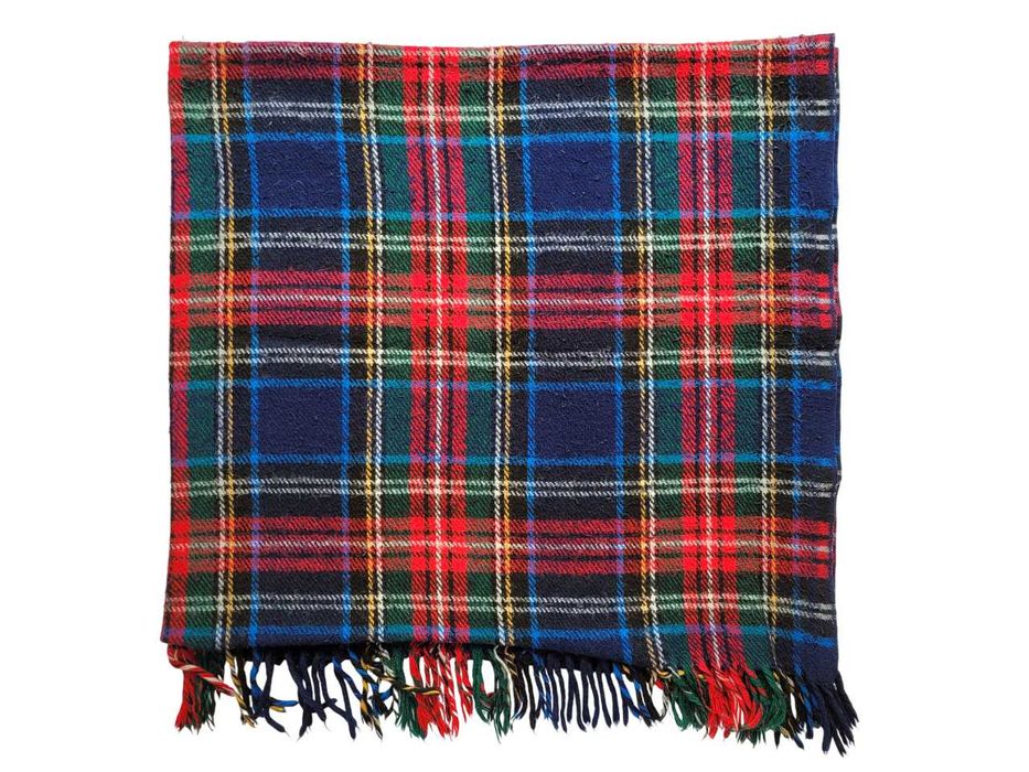 Плед шотландка , покрывало бу