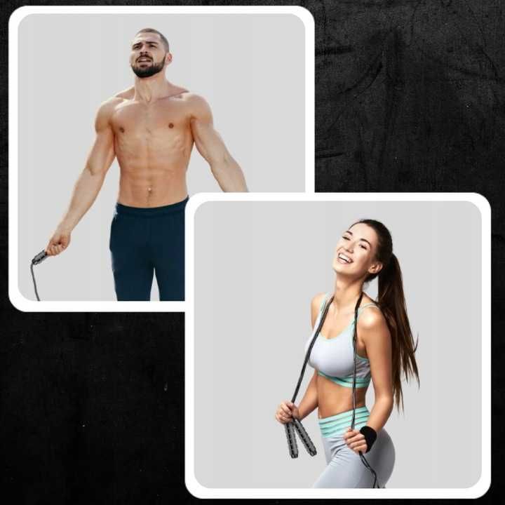 Skakanka z łożyskami Crossfit Bokserska Na Siłownie Odchudzanie