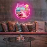 Lustro akrylowe  Neon LED, dekoracyjne, nieużywane