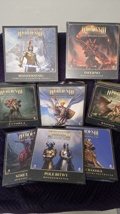Heroes 3 all in + stretch goals+ inferno + koszulki, jak nowa