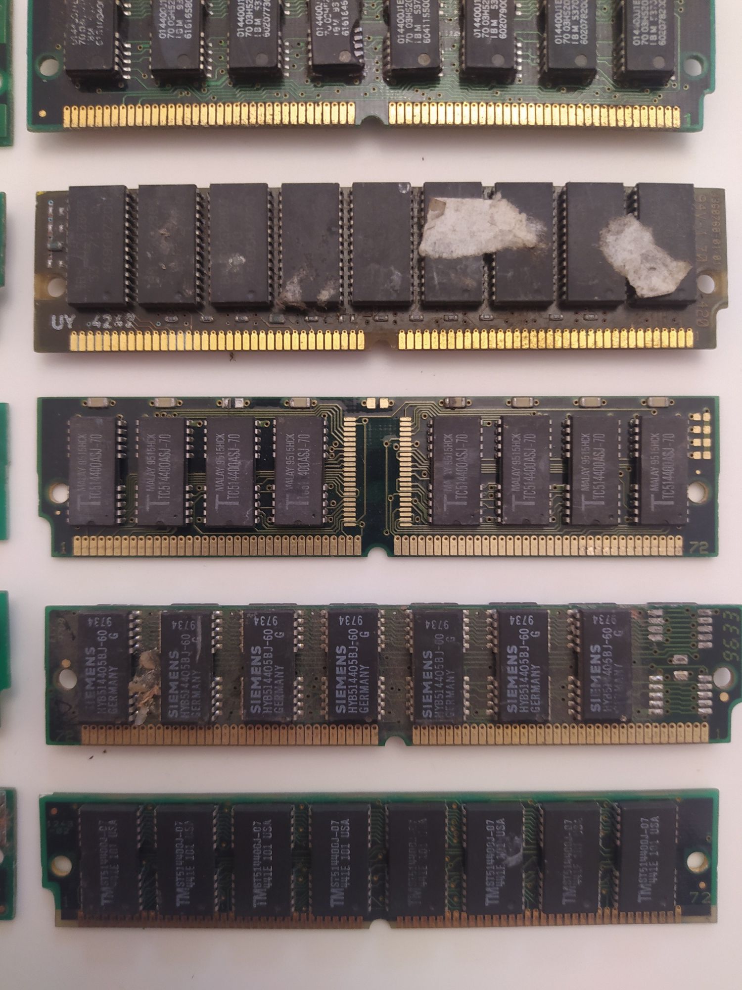 Стара ретро память ОЗУ RAM simm dimm
